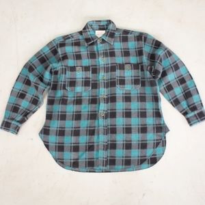 Champion Vintage Green & Black Lumber Jacket Size Small